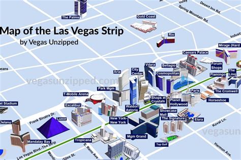 map of the las vegas strip 2024